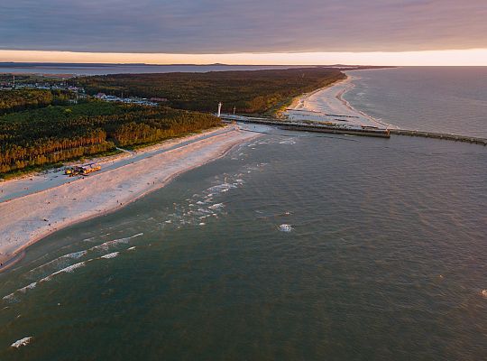 Łeba - widok z lotu ptaka